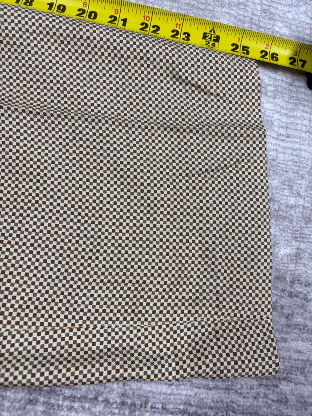 Linda Allard for Ellen Tracy Pleated Silk Pants Women’s 6 Brown Gray Micro Check - Picture 8 of 11